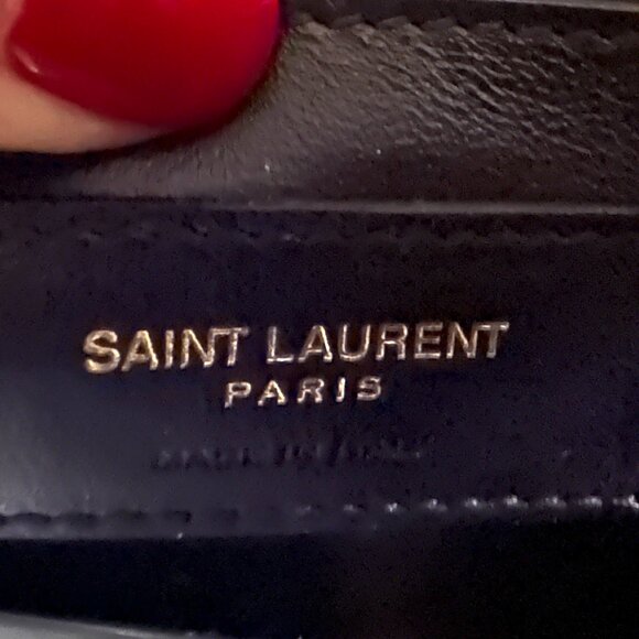 Saint Laurent YSL Monogram Kate Medium Crossbody Grained Leather Chain Bag - Picture 15 of 16